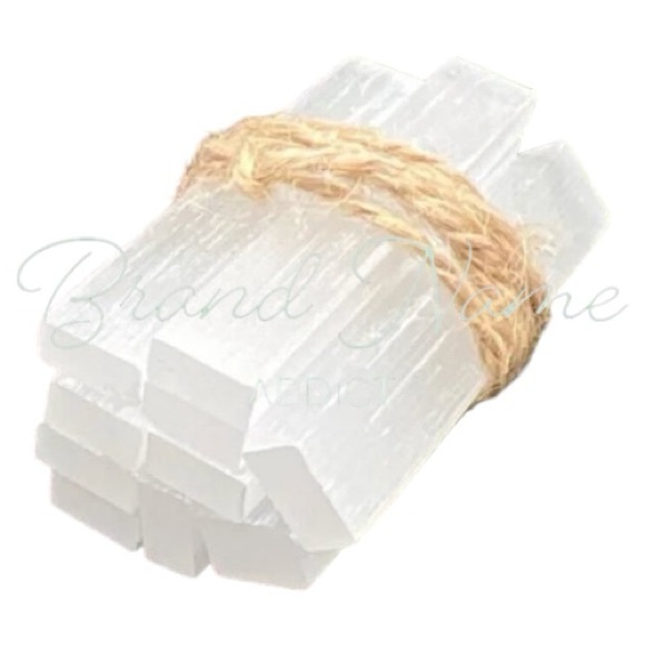 Selenite Jewelry - Pack of 10 Small Natural Selenite Hand Carved Bars